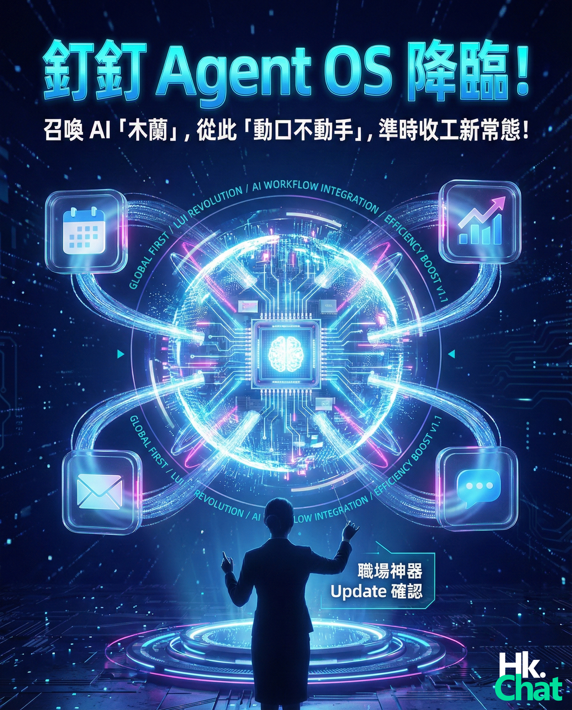 【職場神器】釘釘又搞大動作？全球首個「Agent OS」登場！教你點樣用盡 AI 1.1 版本「木蘭」提早收工！